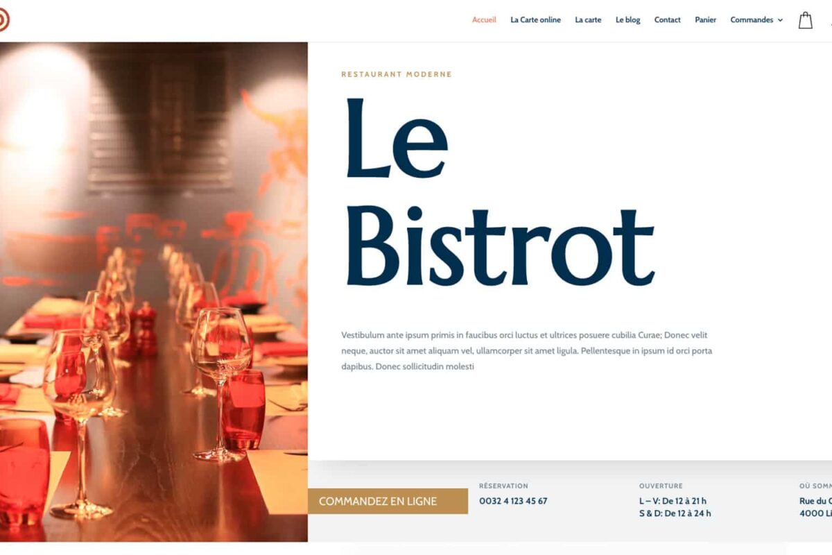 Restaurant en ligne